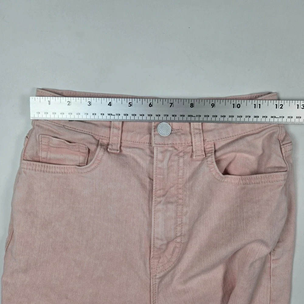 Current Elliott Tapered Jeans Womens 23 Barrel Pink High Rise Denim Pante - Picture 7 of 9